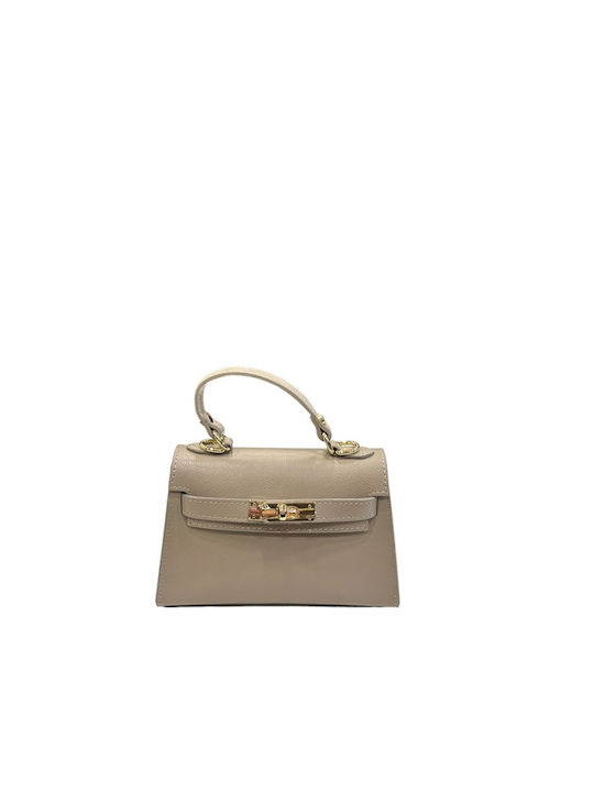 Damen-Flap-Tasche Aus Leder Rosa