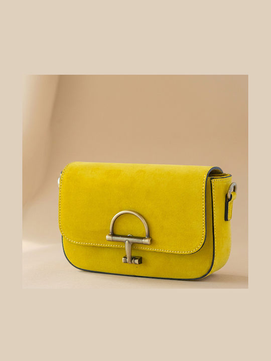 Damen-Clutch aus blauem Wildleder