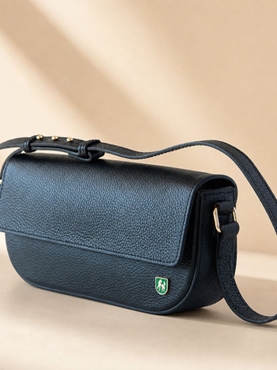 Graue Damenclutch aus Leder