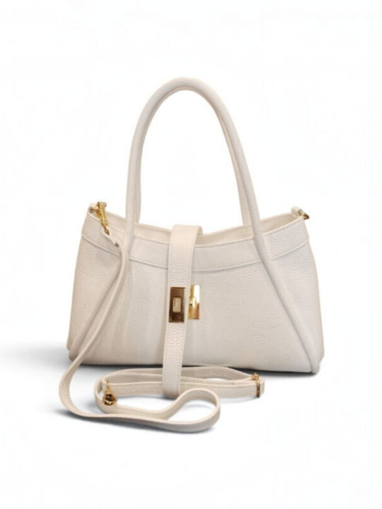 Leather Women's Tote Bag Dark Blue