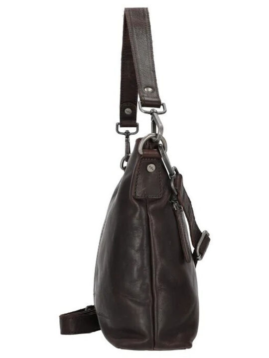 Jen Leather Women's Shoulder / Crossbody Bag Brown