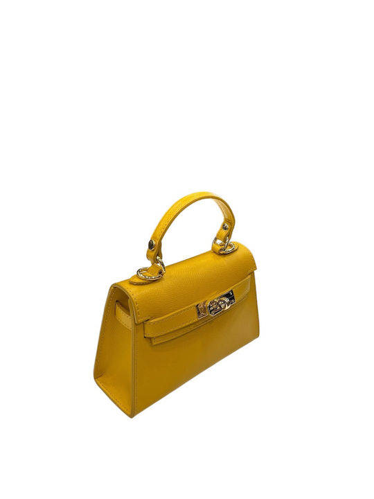 Khaki Leather Women's Satchel Bag