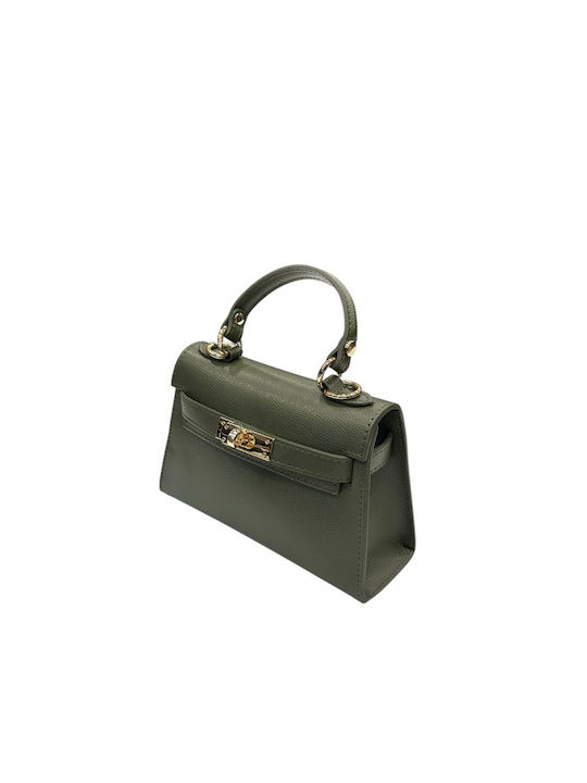 Damen-Flap-Tasche Aus Leder Zitrone