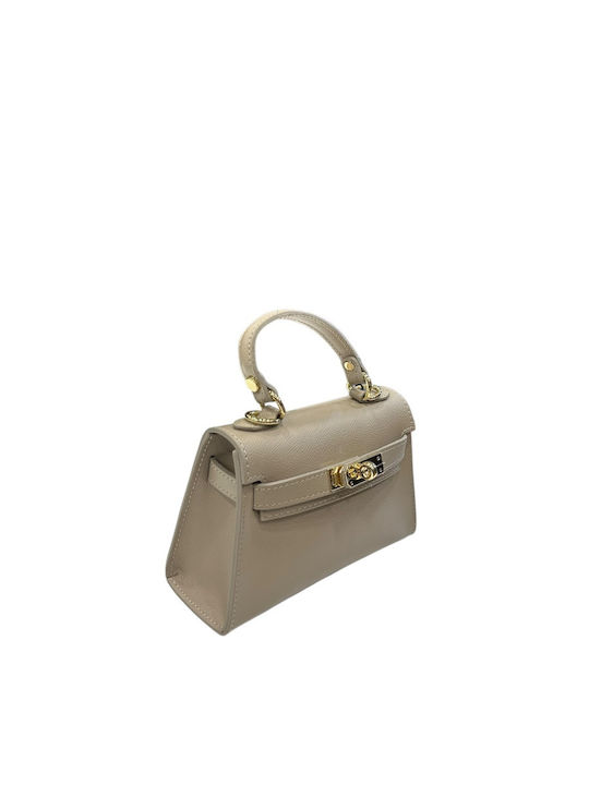 Damen-Flap-Tasche Aus Leder Zitrone