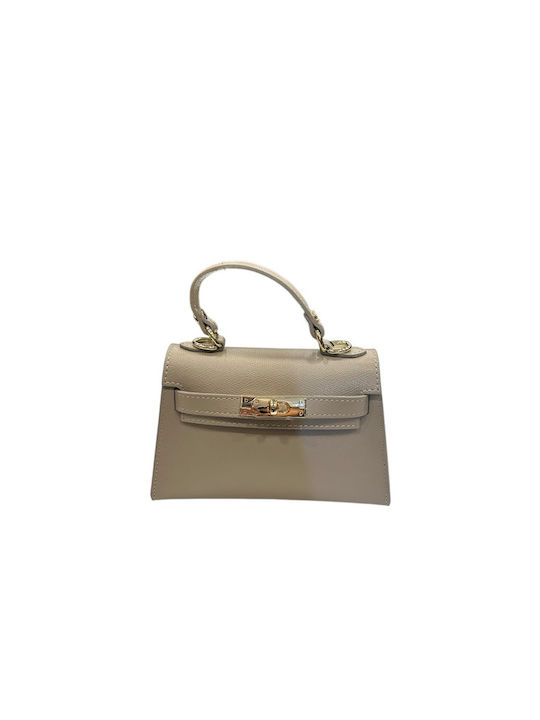 Damen-Flap-Tasche Aus Leder Zitrone