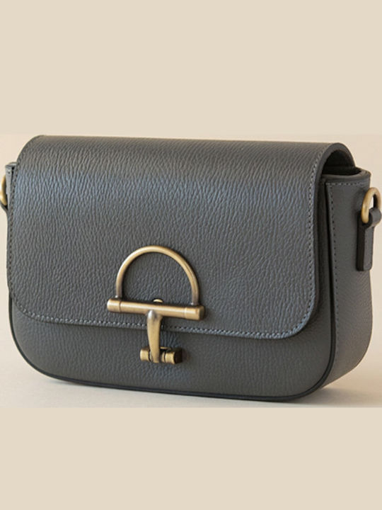 Dunkelbraune Damen-Clutch aus Leder