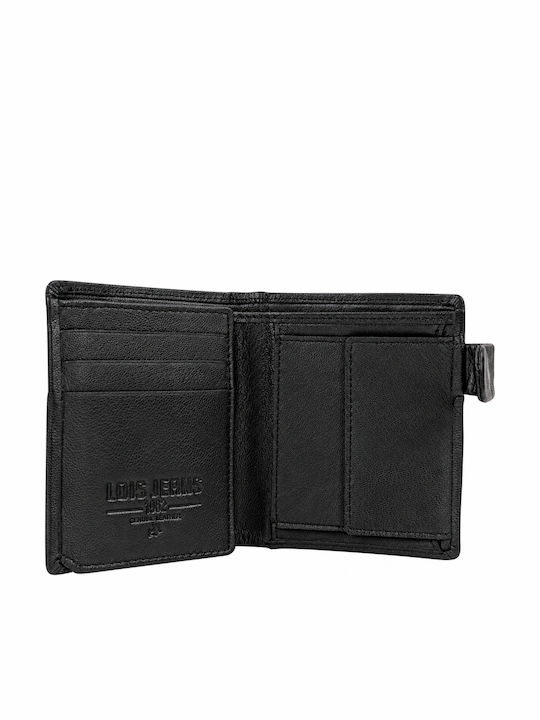 Schwarze Herrenlederbrieftasche mit RFID