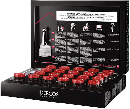 Dercos Aminexil Clinical 5 Αμπούλες κατά της Τριχόπτωσης Μαλλιών για Άνδρες 21x6ml