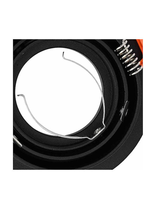 vidaXL Metal Recessed Spot Black 9x9 cm 12 pcs