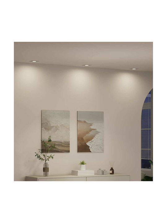 vidaXL Metal Recessed Spot White 9x9 cm 12 pcs