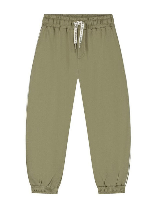 Kinder-Jogginghose mit Oberteil in Khaki