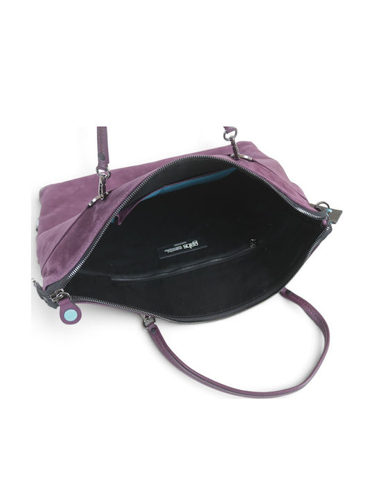 Leather Women's Tote Bag Italy Imperial Magenta