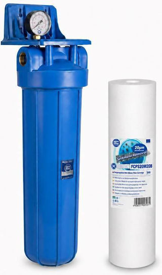 Aqua Filter Einzelnes Wasserfiltergerät für die Zentrale Wasserversorgung mit Ersatzfilter BB20PS20