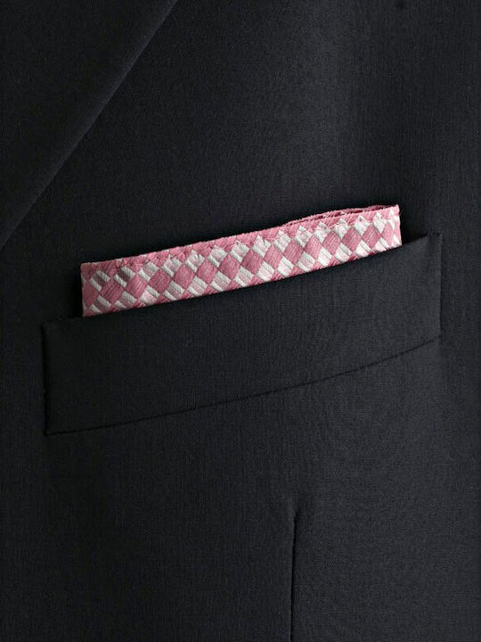 Men's Silk Pink Pocket Square