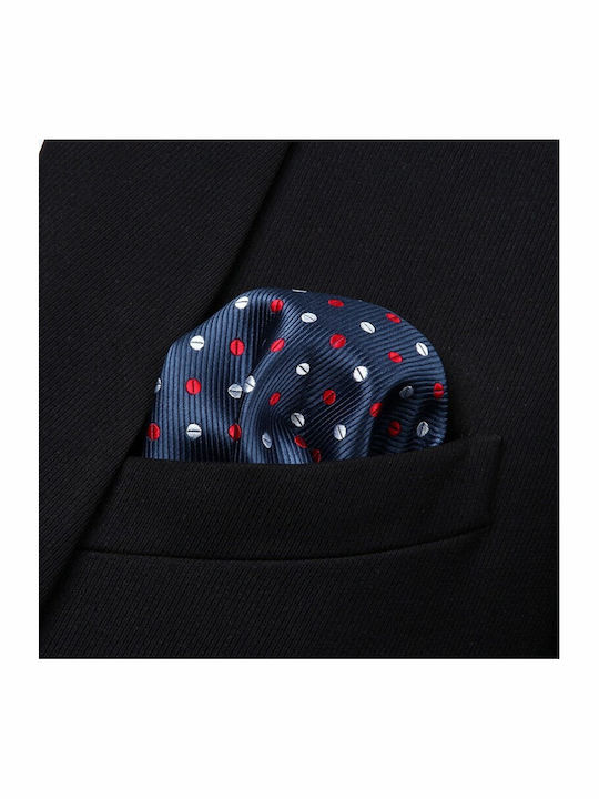 Men’s Silky Navy Blue Pocket Handkerchief