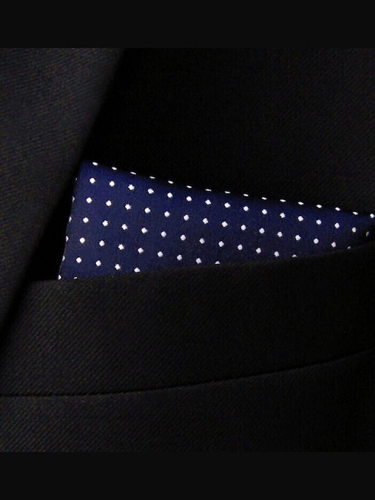 Men's Blue Silk Pocket Square