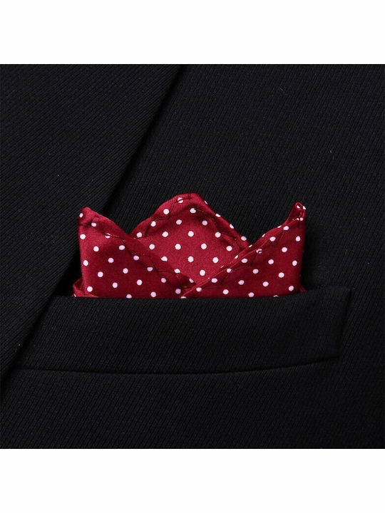 Men's Silk Red Pocket Square