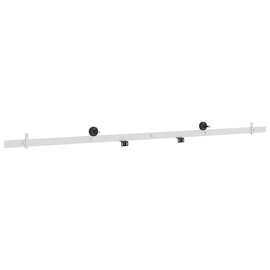 vidaXL Schiebetürmechanismus 183 cm Weiß