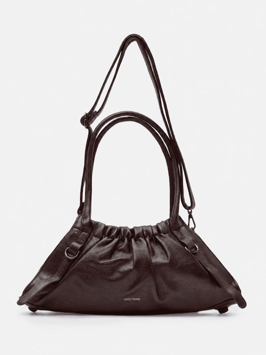Fabric Women's Bag Dark Brown
