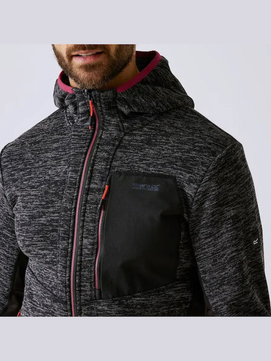 Men's Hooded Fleece Jacket Black