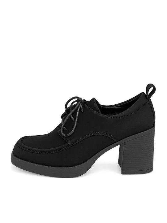 Black Heels with Chunky High Heel WS-DSY231-27HH-BLACK