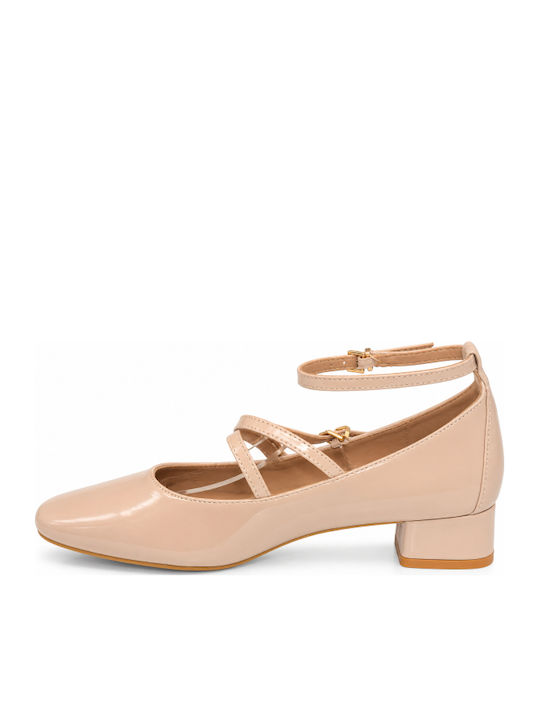 Beige Low Heel Pumps WS-C600-27HH-Beige
