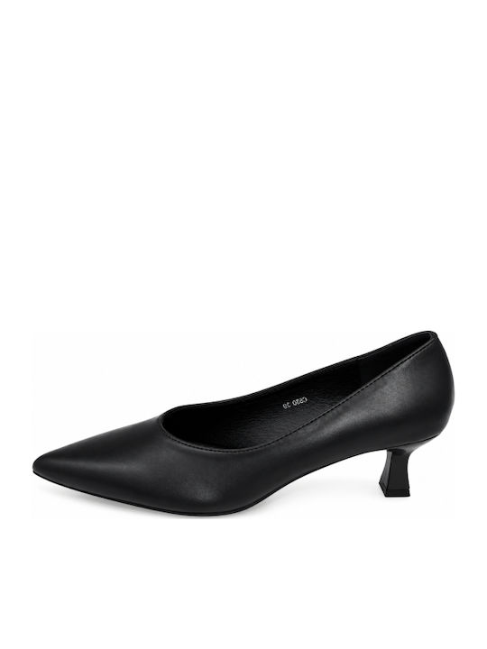 Black Medium Heel Pumps WS-G650-27HH-BLACK