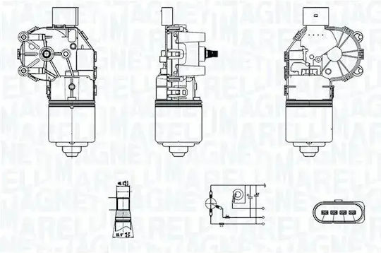 Magneti Marelli Wiper Motor 064350006010