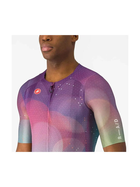 Castelli Herren Kurzarm-Fahrradtrikot Mehrfarbig