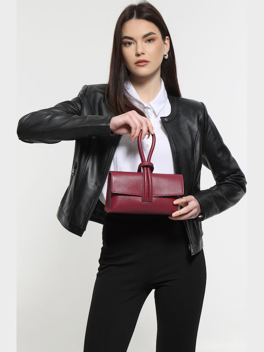 Leather Women's Flap Bag Olive