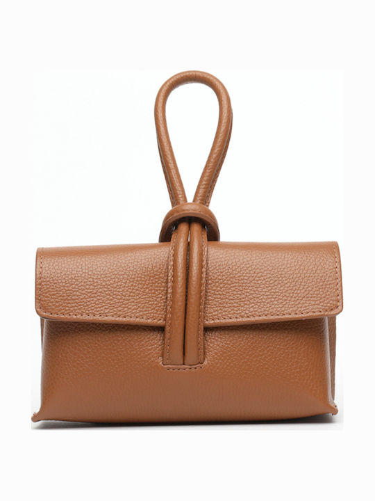 Leather Women's Flap Bag Silver
