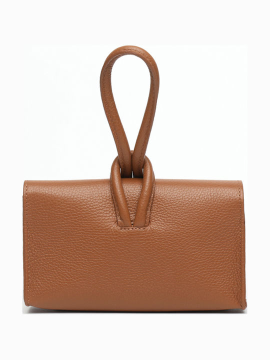 Leather Women's Flap Bag Silver