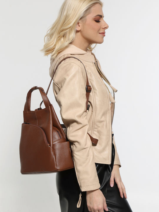 Grüne Damenhandtasche aus Leder