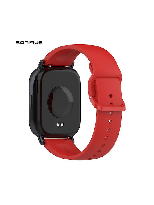 Λουράκι Σιλικόνης Soft Band Sonique Xiaomi Redmi Watch 5 Active Redmi Watch 5 Lite Κόκκινο