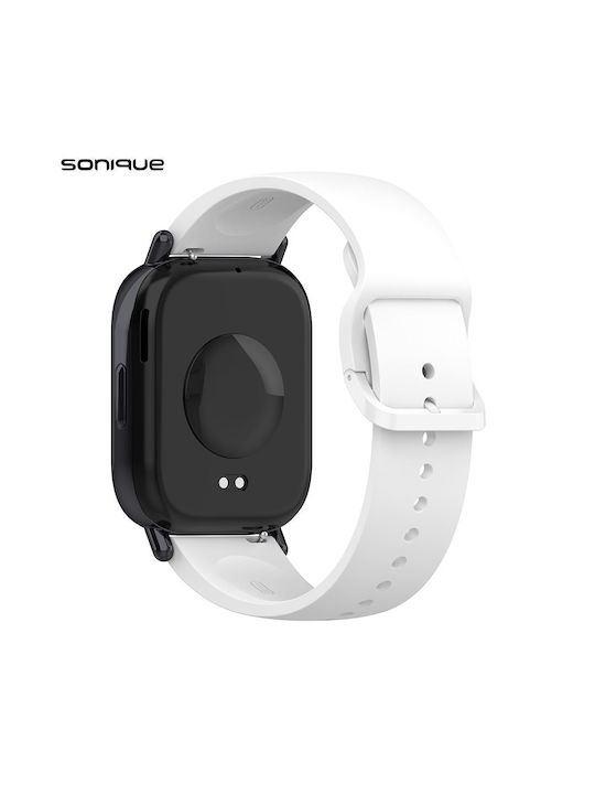 Λουράκι Σιλικόνης Soft Band Sonique Xiaomi Redmi Watch 5 Active Redmi Watch 5 Lite Λευκό