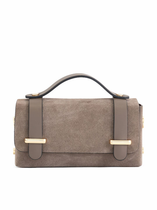 Leather Women's Flap Bag Olive