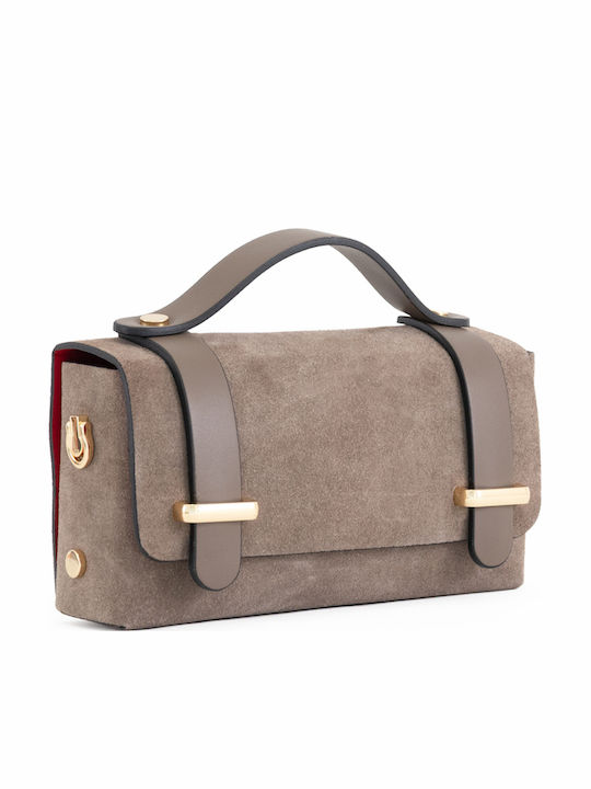 Leather Women's Flap Bag Olive