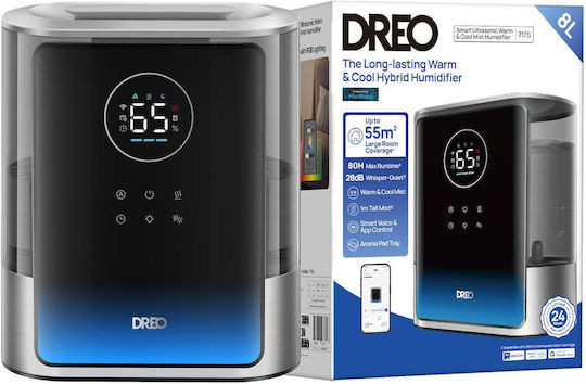 Air Purifier / Ultrasonic Humidifier for Rooms 35m²