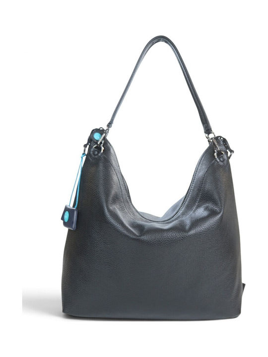 Black Leather Women's Hobo Bag