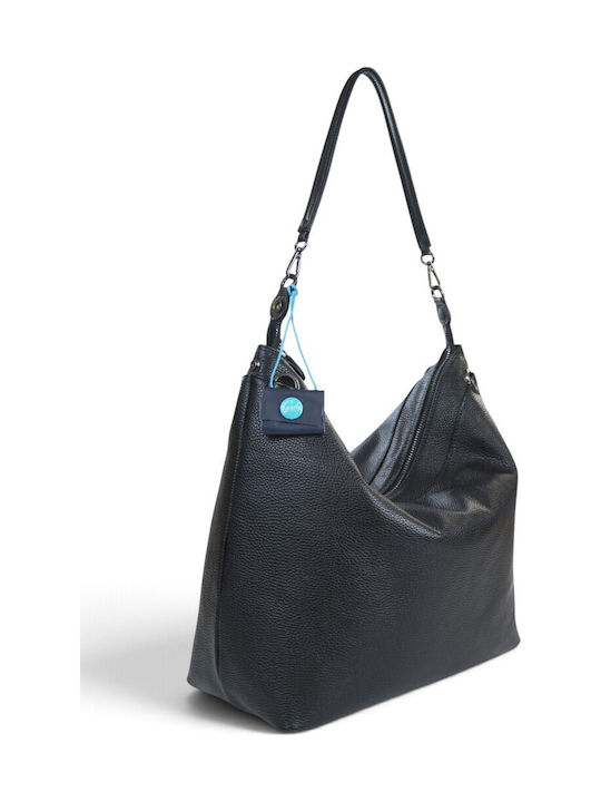 Black Leather Women's Hobo Bag
