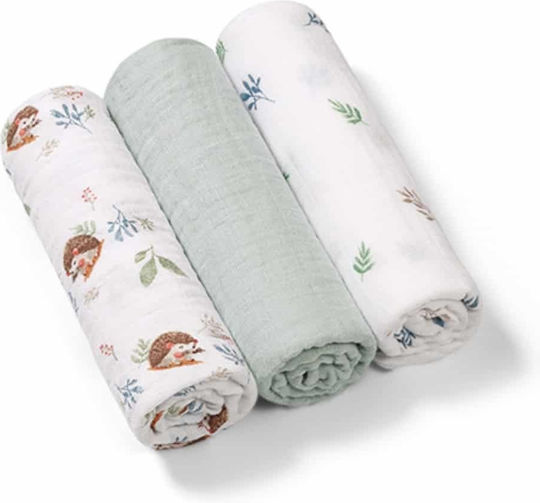 Babyono Burp Tücher 70x70cm 3 Stück