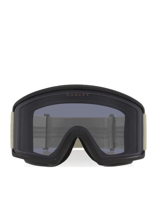 Oakley Μάσκα Ενηλίκων Μαύρη με Φακό Φιμέ Μαύρο