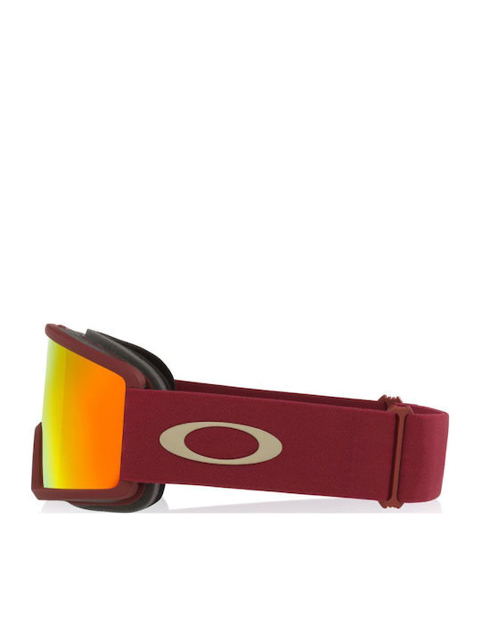 Target Line Μάσκα Σκι & Snowboard Ενηλίκων Κόκκινη με Φακό Κόκκινο