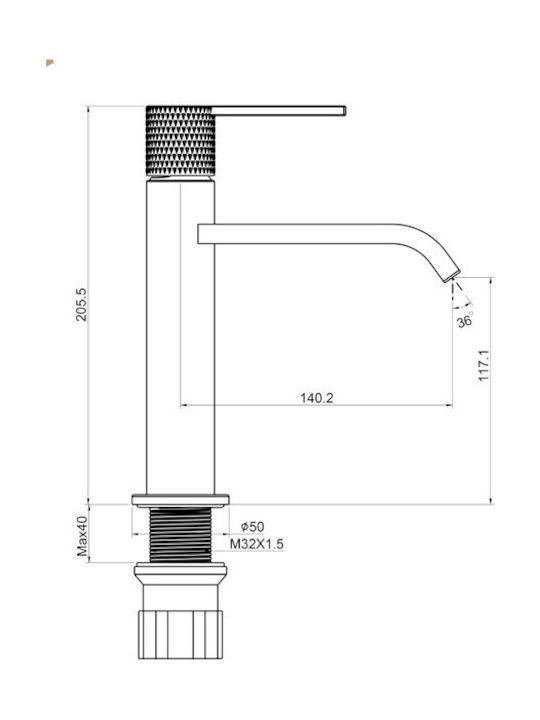 Interflex Hermes IF89801 Amestecare Robinet Chiuvetă