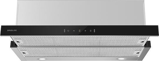 Supreme Black Glass 90 IX Hotă Telescopică 90cm Inox
