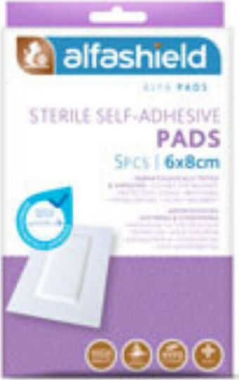 Alfashield Alfa Pad Sterile Pflaster 6 x 8 cm, 5 Stück