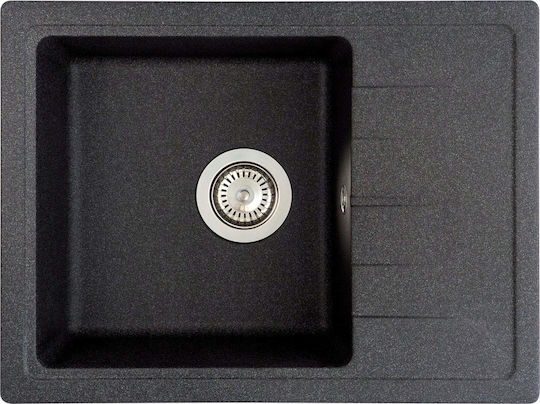 Deante Drop-In Kitchen Sink made of Liquid Granite 58x44cm Grey