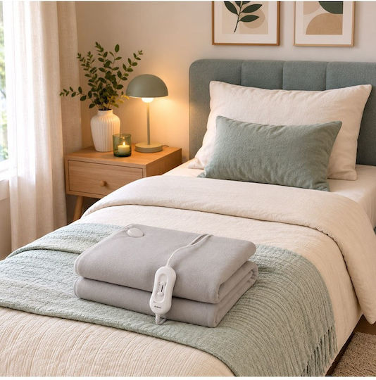 Electric Blanket Preb-81134 Primo Single 150x80cm Polyester & Coral Fleece
