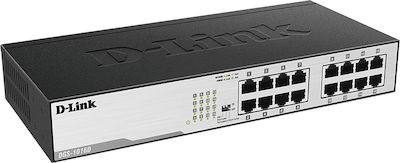 D-Link DES-1016D Unmanaged L2 Switch with 16 Ethernet Ports