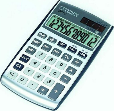 Citizen CPC-112 Calculator Contabilitate Ceasuri pentru bărbați 12 Cifre în Culoarea Argint